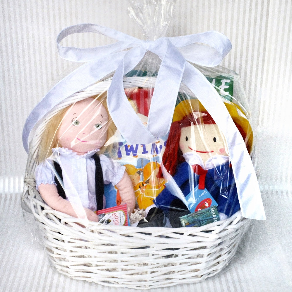 Twins Baby Book Basket
