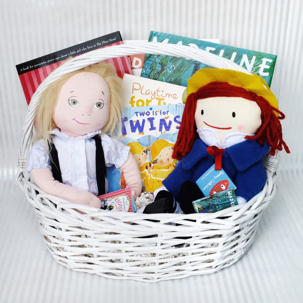 Twins Baby Book Basket